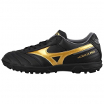 Mizuno Pro 2 Pro Apvalus pir&scaron;tas Suvarstomi TF (Guminiai smeigės) Neslystantys patvarūs futbolo bateliai Vyri&scaron;ki futbolo bateliai Juodi auksiniai P1GD231450 42