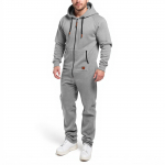 Vyri&scaron;kas kombinezonas su gobtuvu, užsegamas užtrauktuku, pižama, žaidimų kostiumas, bėgiojimo kostiumas, kombinezonas S