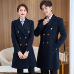 Unisex Thickened Wool Blend Work Coat S