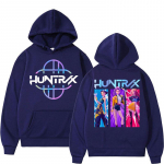Anime KPop Demonų Medžiotojai Rumi Mira Džemperis Vyrams Moterims Mada Cosplay Džemperiai su Gobtuvu Y2k Didelio Dydžio Vilnos Atsitiktinio Stiliaus Ilgomis Rankovėmis 3XL