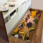 Indų ra&scaron;tas Virtuvės sugeriantis ilgas kilimėlis Miegamojo neslystantis grindų kilimėlis Svetainės kri&scaron;tolinio aksomo kilimas Namų dekoras 40X120CM (1.3X3.9FT