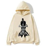 Red Hot Chili Peppers Vaiki&scaron;kas Toteminis Džemperis Moteri&scaron;kas Megztinis Puloveris Unisex Vyri&scaron;kas Laisvalaikio Auk&scaron;tos Gatvės Y2K Retro Grafinis Streetwear 2XL beige
