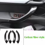 For BMW X1 F48 2016-2018 Carbon fiber ABS Car Inner Door Handle Trim Car Accessories For BMW X2 F47 2018 Carbon fiber style