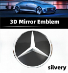 3D automobilio grotelių emblemos žvaigždės ženklelis priekinių grotelių logotipas, skirtas &bdquo;Mercedes Benz W204 W205 W213 X253 ABCES CLA GLB GLC GLE GLS&ldquo; priedams ML-W166 2012-2015