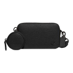 Coach Charter 19 Daugiau skyrelių Dvigubas užtrauktukas Odinė peties rankinė Vyri&scaron;ka peties rankinė Juoda CC070-BLK Basic Set (Bag+Dust Bag)