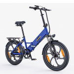Hillmiles Mile 2 Sulankstomas elektrinis dviratis miesto kelionėms, 36V13Ah baterija, 250W variklis, maksimali apkrova 150KG, 20 colių ratai, E-bike suaugusiems mėlyna