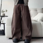 Vyri&scaron;kos itin laisvos, platūs, auk&scaron;to juosmens juodi džinsai Streetwear kelnės XXL