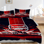 3 vnt. Arsenal Futbolo Klubo Herbo Namų Patalynės Komplektas-Universalus Trijų Dalių Rinkinys Miegamajam, Svečių Kambariui, Svetainei, Vie&scaron;bučiui-Tobula Dovana Fa 135x200cm