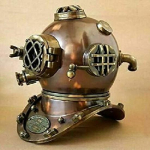 Antique Diving Divers &Scaron;almas US Navy Mark V Deep Sea Divers