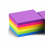 1 rinkinys lipni lapeliai Spalvingi paprasti studentų lipnūs lapeliai, plė&scaron;omi fluorescenciniai daugiaspalviai lipnūs lapeliai 6 color