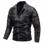 Nauja vyri&scaron;ka vyri&scaron;ka odinė striukė Vyri&scaron;ka žalia striukė Punk vyri&scaron;ka motociklo odinė striukė L