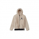 Jordan Fleece Pamu&scaron;alas Su Gobtuvu Striukė Vaikams Striukės Smėlio spalvos HA5385-020 S white