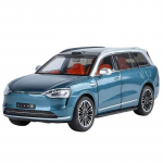 1/24 Lydinio Automobilio Modelis, AITO M9, Nuimami Ratai, Guminės Padangos, &Scaron;viesos Muzikos Automobilis, Visureigis, Vaiki&scaron;ka Gimtadienio Dovana 1/24-Size:21.3*8.5*8cm mėlyna