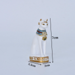 1vnt mini katės statulos puo&scaron;mena Egipto katės statulos puo&scaron;mena Retro katės deivės statulos namų sodo gyvūnų puo&scaron;mena