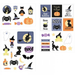 Autocollants - Artemio - Halloween - Cartonn&eacute;s - Orange - Mixte