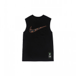 Nike Dri-FIT Logotipo Spaudinys Greitai Džiūstanti Berankovė Krep&scaron;inio Liemenė Vyri&scaron;ki Vir&scaron;utiniai Drabužiai Juoda FQ0357-010 S