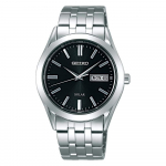 Seiko Laikrodis Vyri&scaron;kas Saulės Energija Dienos ir Datos Laikrodis, 38mm, Juodas Ciferblatas, sbpx083 [Lygiagretus Importas]