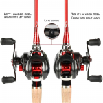 Didelės spartos 12+1 BB Baitcasting ritės e&scaron;erių ritė kairėje de&scaron;inėje me&scaron;kerės lyno ratas