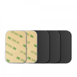 FONKEN magnetinis automobilinis telefono laikiklis Metalo plok&scaron;tės magnetinis laikiklis Papildomas lipdukas, geležies lak&scaron;tinis automobilio priedai 5pcs Square Black juoda