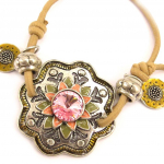 Les Tr&eacute;sors De Lily [E5844] - Bracelet Cr&eacute;ateur 'Les Souvenirs du Pass&eacute;' Rose Ambre ruda