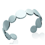 Les Tr&eacute;sors De Lily [K3374] - Bracelet Acier 'Chor&eacute;graphie' argent&eacute; - 16 mm