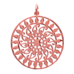 Les Tr&eacute;sors De Lily [L5749] - Pendentif plaqu&eacute; Or 'Carmen' dor&eacute; ros&eacute; (rose gold) - 30 mm