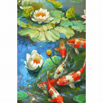 &bdquo;Pasidaryk pats&ldquo; deimantinis dažymas &bdquo;Pond Carp&ldquo; deimantinis siuvinėjimas žuvies kryželiu 20X30CM