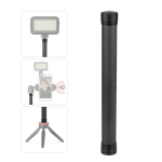 Stabilizatoriaus prailginimo strypo anglies pluo&scaron;to juosta Universalus rankinis fotografavimo stulpas su 1/4 colio varžtu 35cm juoda