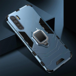 Atsparus smūgiams &scaron;arvų dėklas, skirtas OPPO A91 A31 F15 A5 A9 2020 žiedinio stovo telefono dangtelis, skirtas Realme X50 Pro Reno 2Z 2F Find X2 Neo For OPPO A91