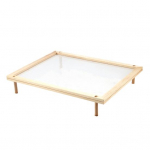 Lengvas surinkimas Maisto džiovinimo lentyna Greitai džiūstanti mediena Lengvai dengiama vieno sluoksnio daržovių džiovinimo lentyna Buities reikmenys Single Layer