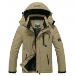 Winter Parka Vyri&scaron;ki Windbreak Plus Stori &Scaron;ilti Vėjo nepraleidžiantys kailiniai Vyri&scaron;ki kari&scaron;kiai su gobtuvu anorako striukės Vyri&scaron;kos žieminės striukės XL chaki