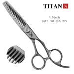 Titan Barber Scissors Kirpyklos Pjovimo įrankiai Retinimo žirklės kirpėjams 6,0 colio vg10 plieno