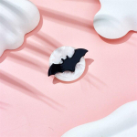 Blucome Bat Sagės Moteri&scaron;ka Stilinga Akrilo Medžiaga Gyvūnas Puikus ženklelis Gimtadienio vakarėlis Dovanos Smeigtukai Priedai Papuo&scaron;alai balta