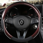 PU odinis automobilio vairo dangtis, skirtas Renault Scenic Clio Laguna 2 3 4 5 Kangoo Fluence Megane Trafic Talisman Twingo COFFEE O SHAPE