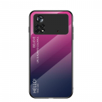 PocoX4 Pro Case Gradientinis grūdinto stiklo dangtelis, skirtas Xiaomi Poco X5 X4 GT X3 NFC C40 Xiomi Pocophone M3 M4 M5 s M5s dėklams POCO X4 Pro (5G) juoda
