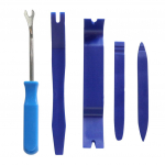 5 vnt Kietas automobilinis automobilio radijo durų apkabos skydelis, apdailos elementų garso pa&scaron;alinimo montuotojas Pry mėlyna