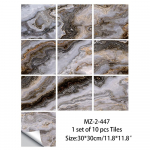 10 vnt marmurinių plytelių lipdukas Lipdukas vandeniui atsparus sienų lipdukas, nuimamas tapetas 30x30cmx10pcs