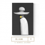 Abstraktus nuogų pečių drobės tapyba Modernaus meno sienų paveikslai, skirti gyvenamajam kambariui Mados dekoravimui Gražuolės merginos plakatas ir spaudinys 21*30cm