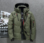 Kalėdų dovana Vyri&scaron;ka pūkinė striukė Snow Parkas Vyri&scaron;ki &scaron;iltai gobtuvai su vėjui atspariu žieminės pūkinės striukės vir&scaron;utiniai drabužiai XL žalia