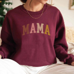 Mamos megztiniai Motinos dienos dovana Močiutės megztiniai Dovana mamai mamai Hoodie Mama Crewneck Megztiniai Nauji mamos drabužiai S bordinė
