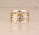 Baltas CZ brangakmenio žiedas, suktuko žiedas, dviejų atspalvių žiedas, rankų darbo dizainerio žiedas, parei&scaron;kimo žiedas, žiedas Boho, sidabriniai papuo&scaron;alai 6