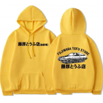 Prekės ženklo megztinis su gobtuvu Initial D Unisexga Hachiroku Shift Drift Unisex Hoodie Takumi Fujiwara Tofu Shop Pristatymas AE86 Unisexs gobtuvai