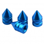 4 vnt Stilingas bok&scaron;to formos metalinis automobilio ratų padangos oro vožtuvas, dulkėms atsparus dangtelio dangtelis dangaus mėlyna spalva