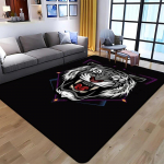 Tiger Animal Spausdintas kilimas Buitinis kilimėlis Vaikų kambario Svetainės kėdė Prie lovos Modernus paprastas grindų kilimėlis Kawaii kilimėlis 40cm x 60cm