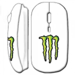Belaidė pelė - M Energy Monster - Balta - Pridedamas WiFi USB raktas - Suderinama su Mac ir PC