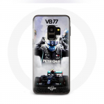 Coque pour Samsung Galaxy S9 Formule 1 Valtteri Bottas pilote de course F1 Noir