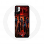 Coque pour Xiaomi Redmi Note 10T 5G Stranger Things Affiche Equipages Fan Art Saison 4