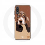 Coque pour Samsung Galaxy A02 Basset Hound chien visage
