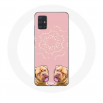 Coque pour Samsung Galaxy A51 5G Dogue de Bordeaux sym&eacute;trique photo