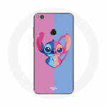 Coque pour Huawei P8 Lite 2017 Stitch et angel bleu rose